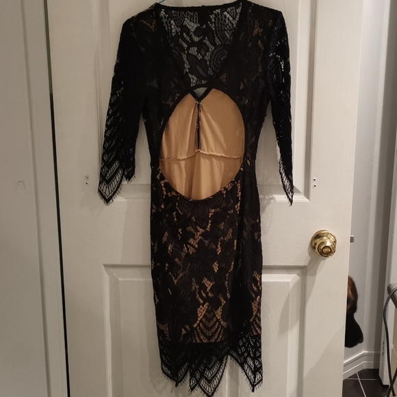 🔥 3 for $30 🔥 Forever 21 Black Lace Dress - Picture 3 of 5
